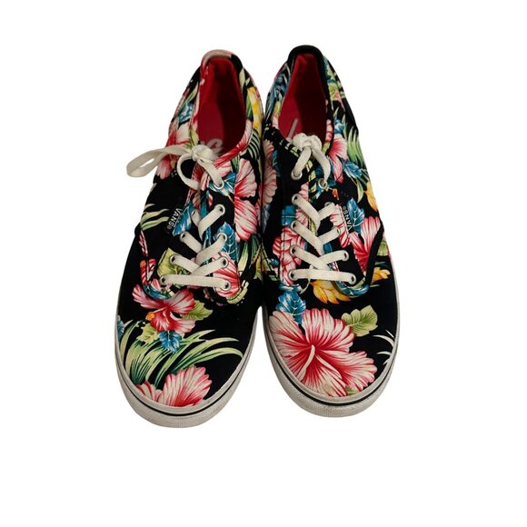 VANS Women’s Tropical Palm Print Canvas Sneakers Size 8 - Picture 3 of 7
